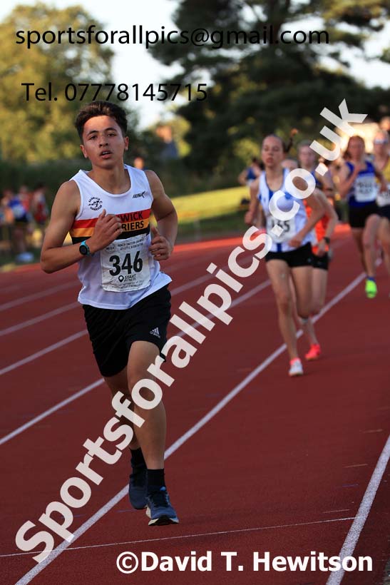 3000 metres, 2024 NEGP 6, Monkton Stadium,  Wednesday, August 14th.  Photo: David T. Hewitson/Sports for All Pics